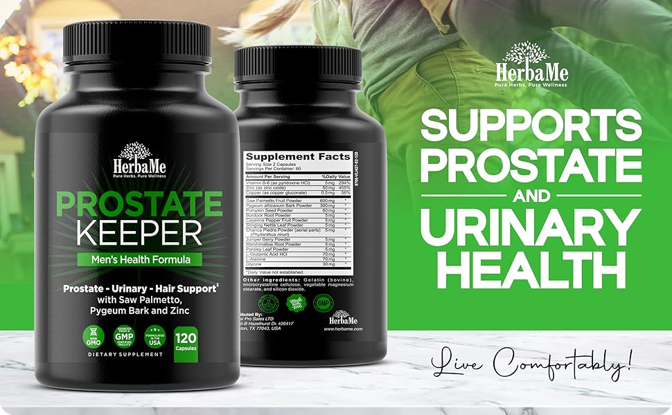 Prostate Keeper with Goldenseal Root, Gravel Root, Juniper Berry, Marshmellow Root, Parsley Leaf