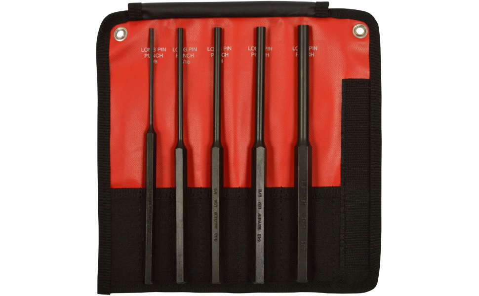 Mayhew Tools 62065 5-Piece Long Pin Punch Set