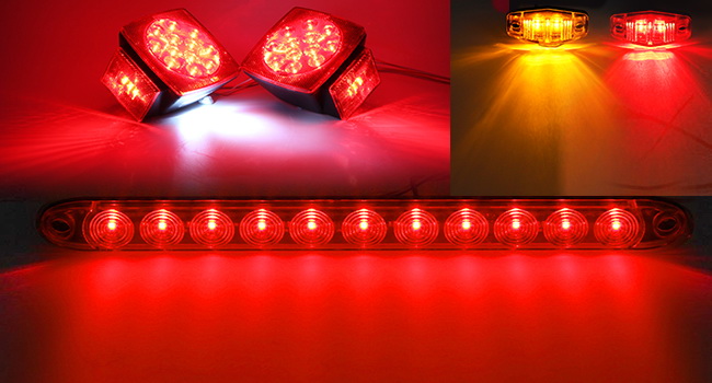 Partsam Under 80" LED Trailer Truck Light Kit
