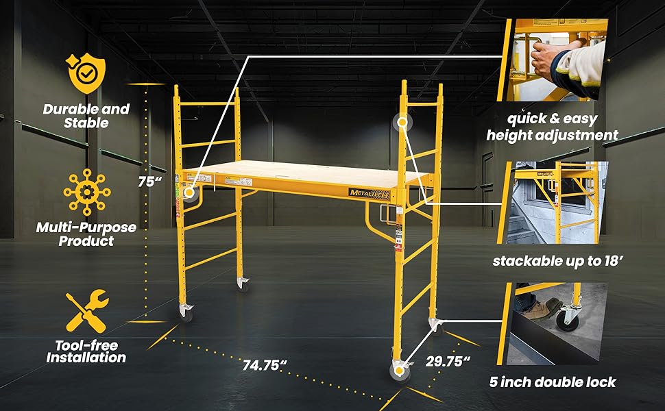 MetalTech 6 Foot Portable Jobsite Series Full Image C