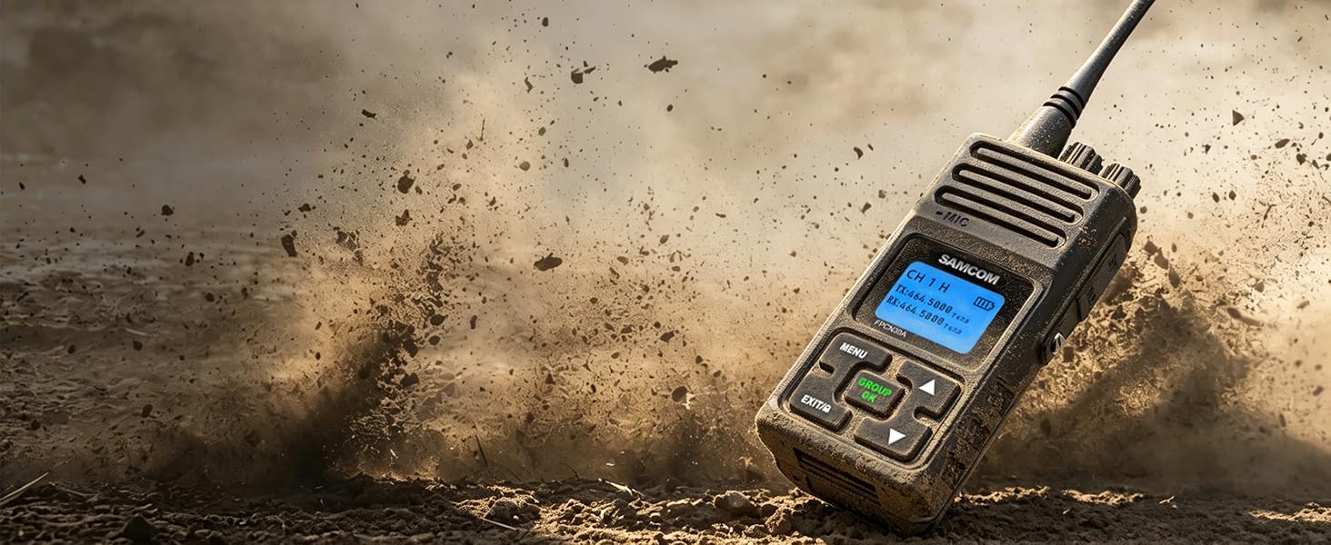 Radios 2 Way Long Range Radios for Construction Office School Daycare Group Call Two-Way Radio