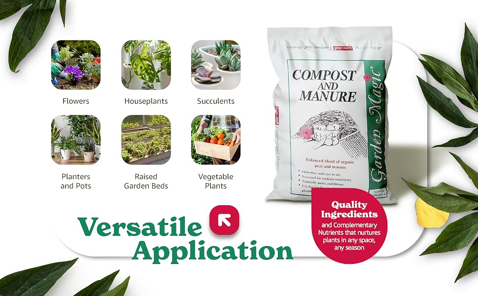 Michigan Peat 5240 Outdoor Lawn Garden Compost and Manure Blend