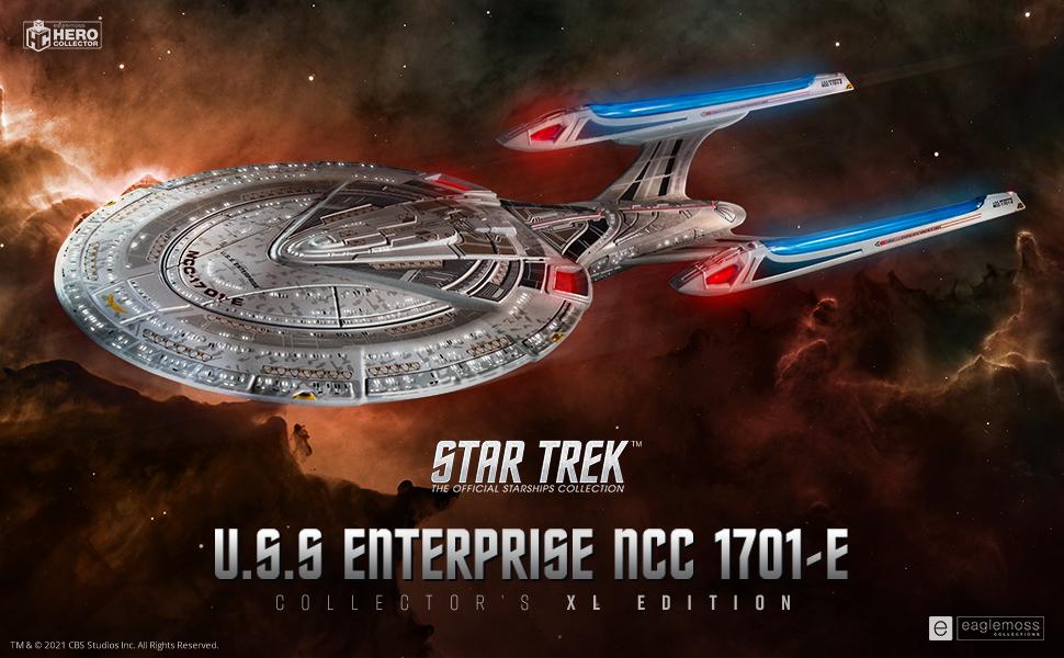 star trek starships, star trek starships XL, U.S.S Enterprise NCC-1701-E, eaglemoss, hero collector