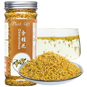 osmanthus syrup, golden osmanthus eye mask, szechuan bud, oolong tea extract, tea flower blooms