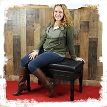 Leather Piano Bench