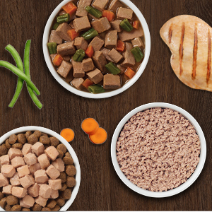 instinct, dog food, cuts and gravy, loaf, stew