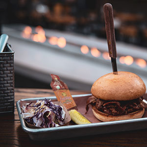 Maple Burger restaurant Single serve syrup pouches