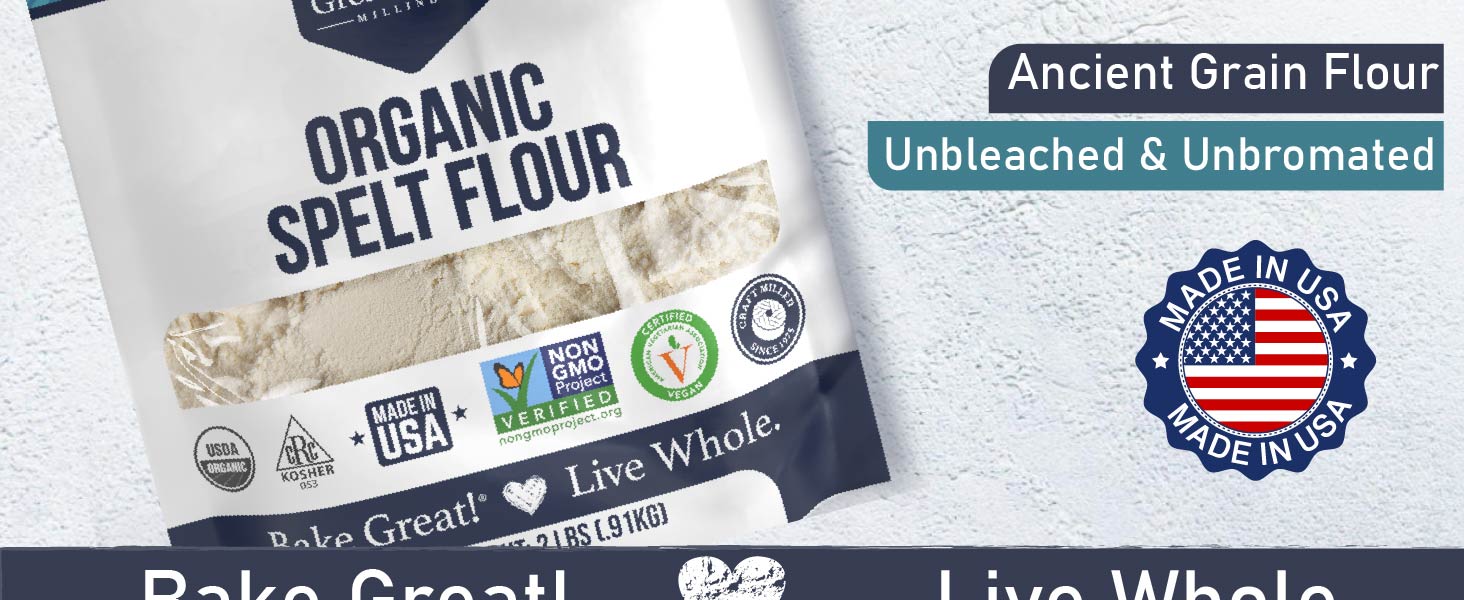 Ancient Grain Flour Unbleached and Unbromated Spelt Flour
