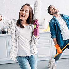 Safely store cleaning solutions and other chemicals in glassware - safety family home kitchen garage