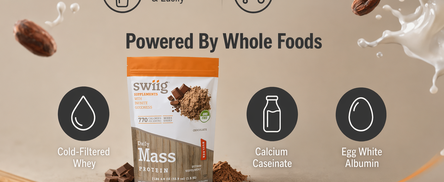 Mass Chocolate Protein 750 calories weight gainer creatine