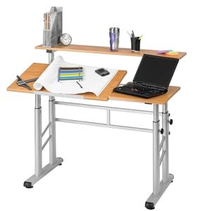 drafting table, split level drafting table, height adjustable table, height adjustable split level