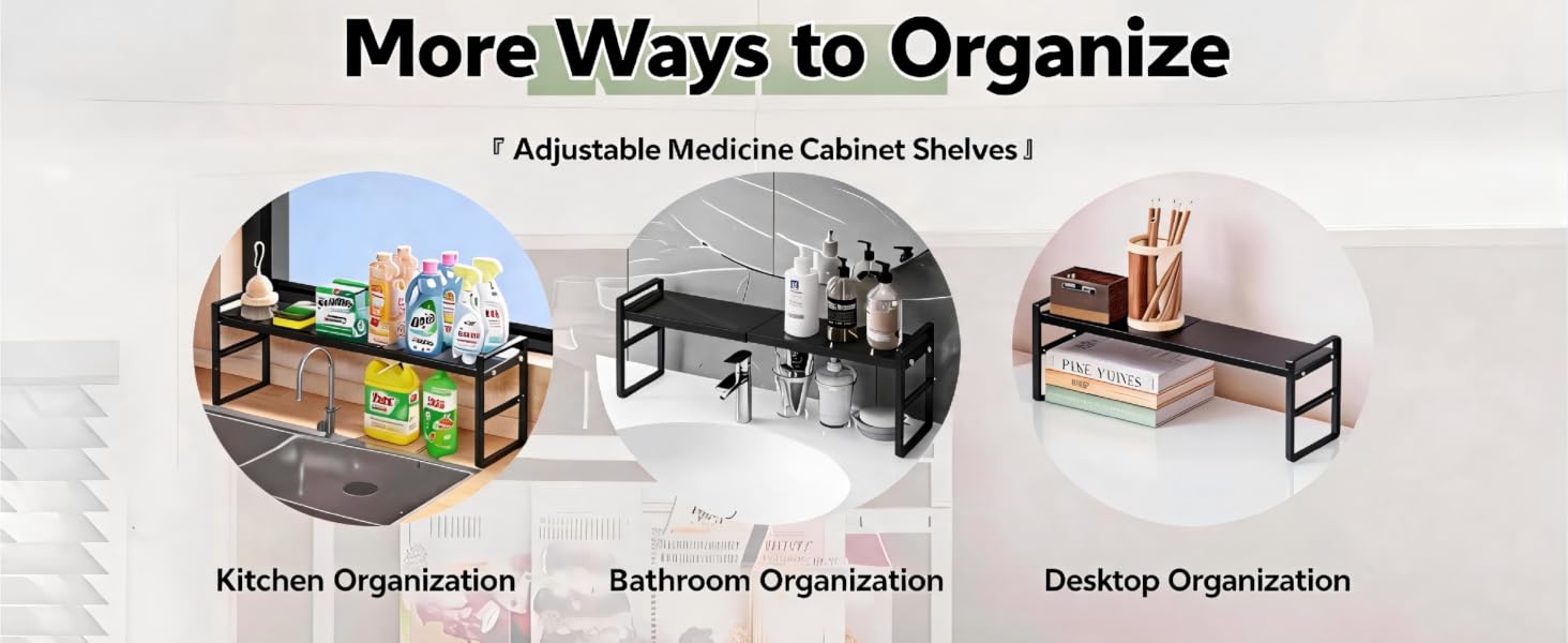 medicine cabinet shelves