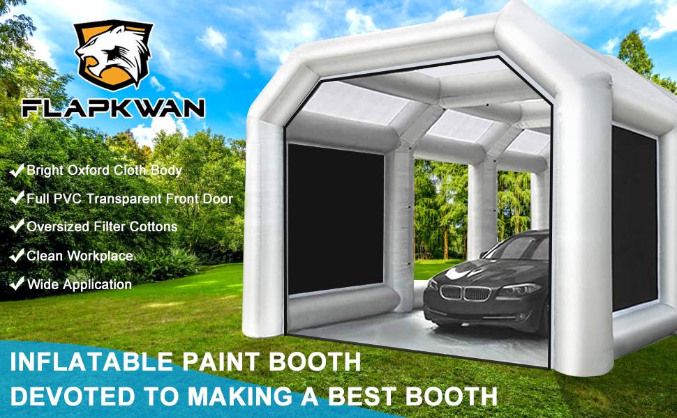 flapkwan inflatable paint booth