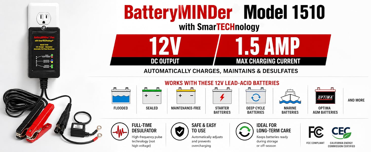 batteryminder 1510 battery maintainer