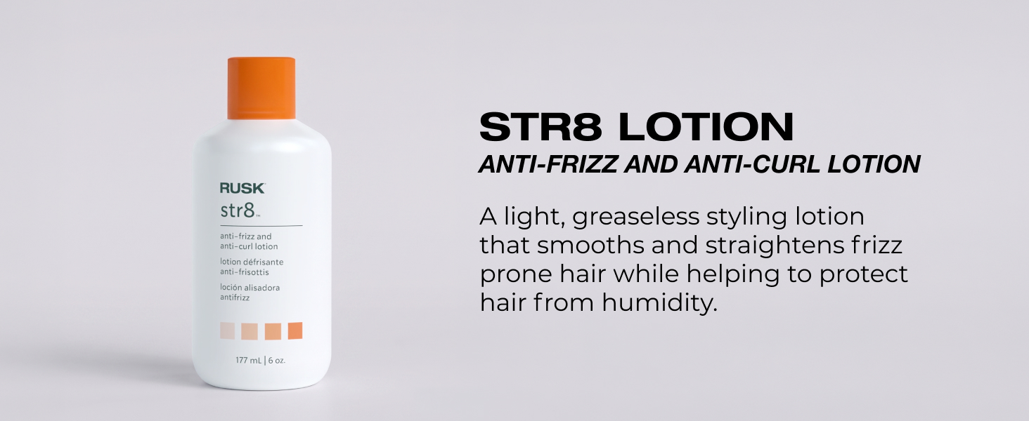 rusk wired flexible styling cream full collection str8 lotion anti frizz