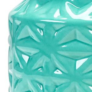 Vintage Turquoise Ceramic Kitchen Jar with Lid, Cookie Jar Storage Containers