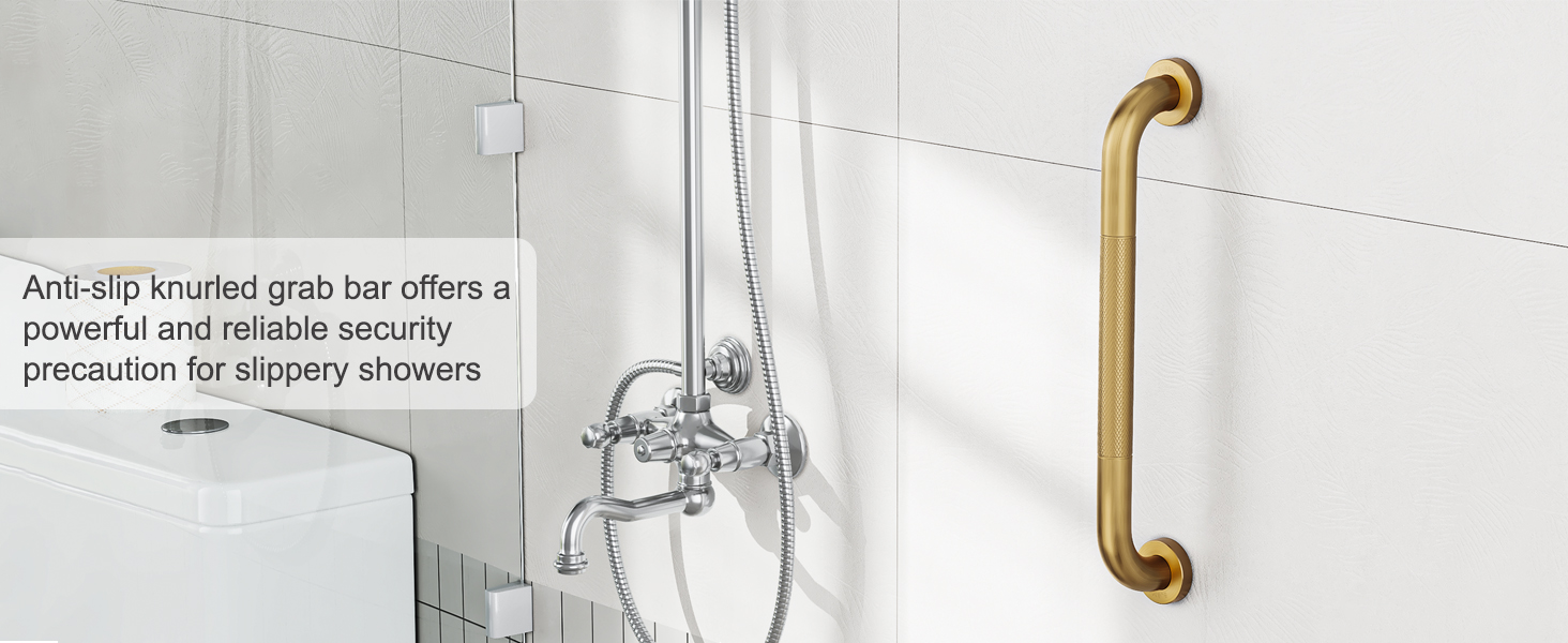 2 Pack 16-Inch Anti Slip Shower Handles for Elderly