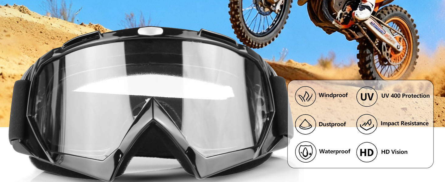dirt bike goggles dirtbike goggles for men youth dirtbike helmet goggles moto goggles atv
