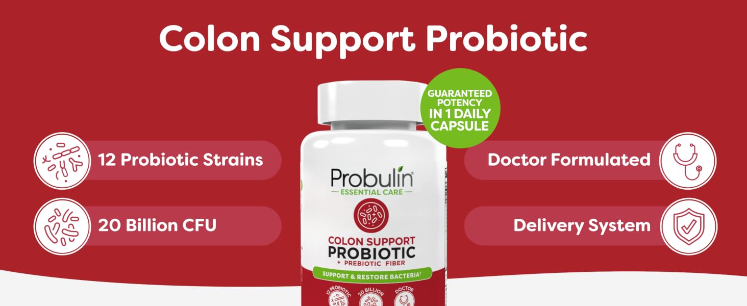 colon support, colon probiotic, prebiotic, IBS, crohns, colitis, bloating, gas, constipation, bowel
