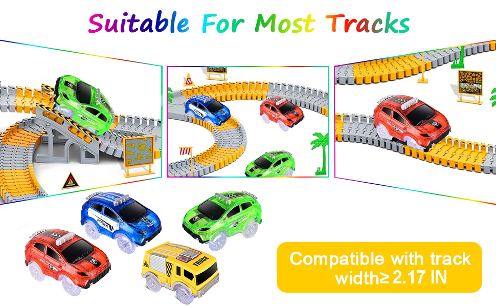 glow track cars