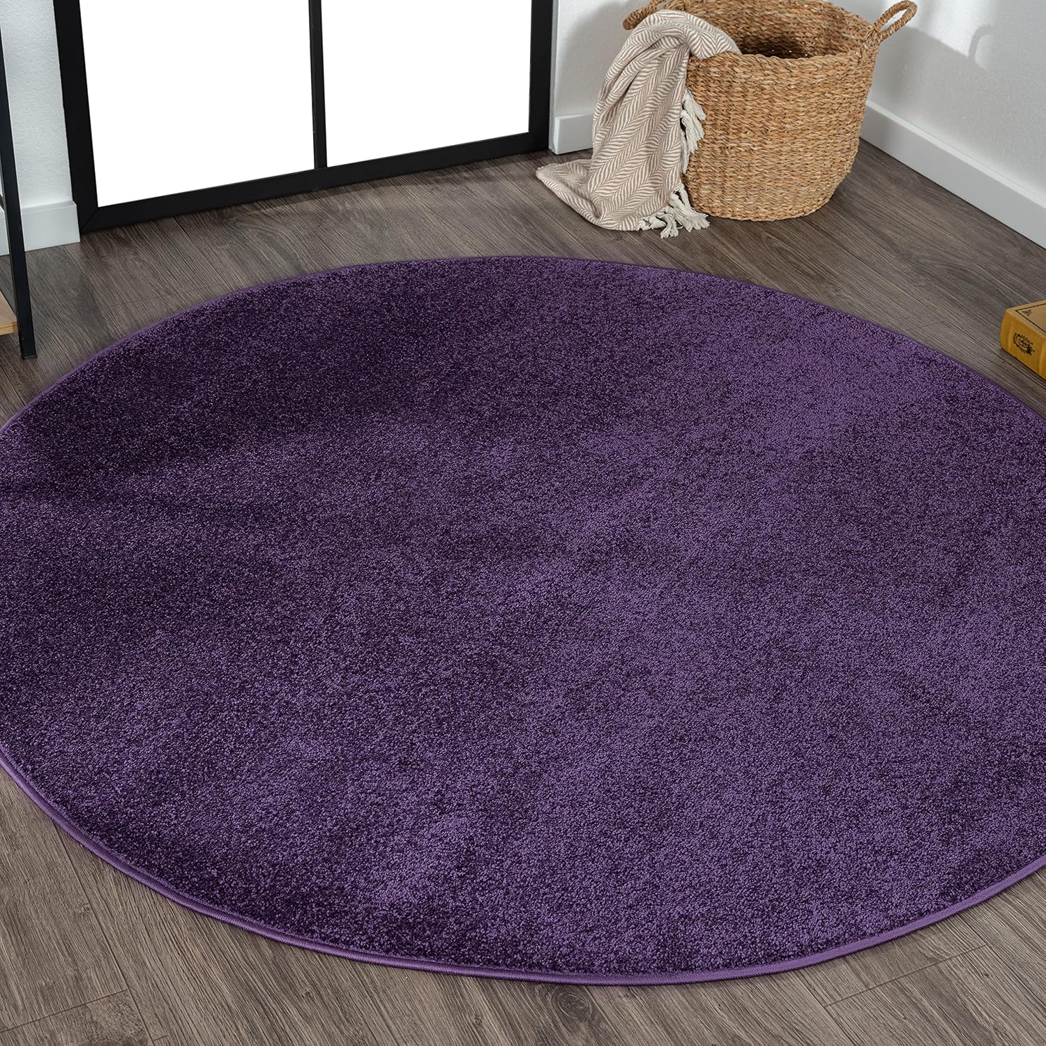 JONATHAN Y Haze Solid Low-Pile Brown Indoor Area Rug 8x10, Coastal, Bohemian, Minimalist, Classic, Easy-Cleaning for Living Room, Bedroom, Kitchen