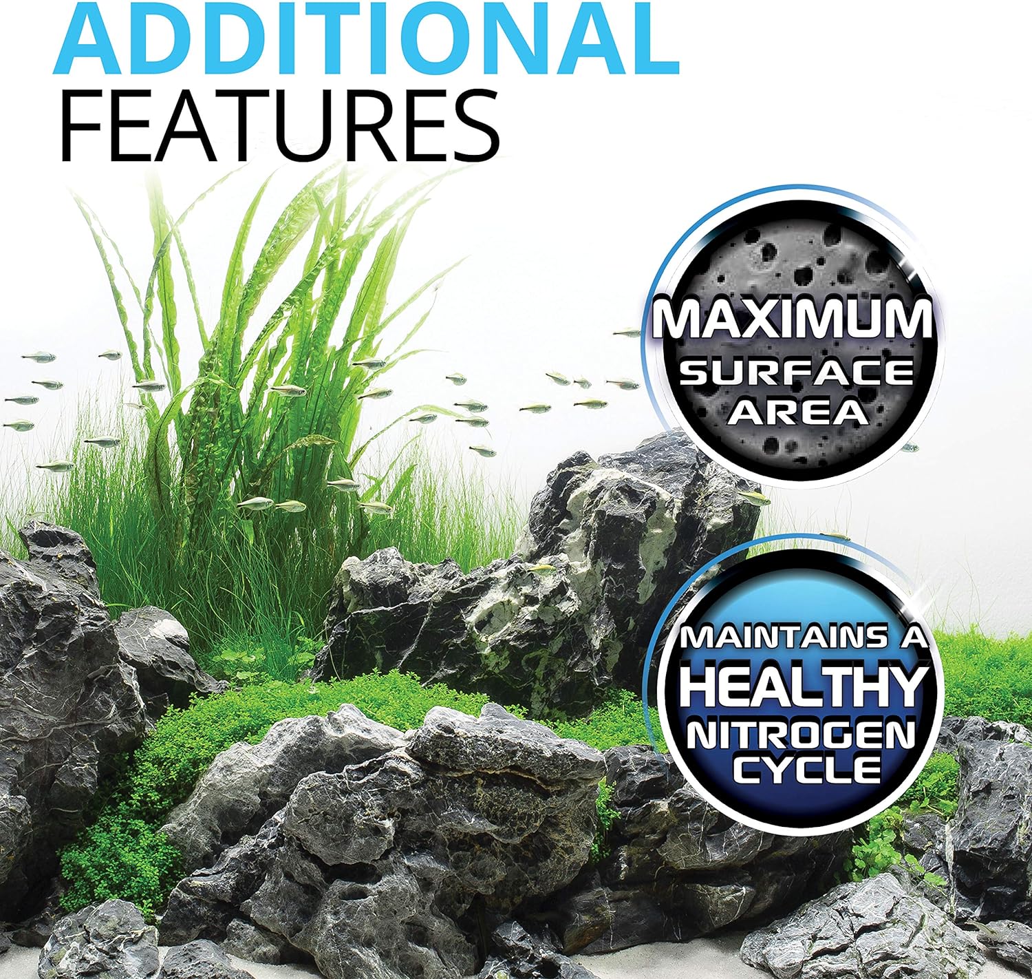 Fluval BioMax Biological Material Remover, 500 g | Biological Filter Media for Aquariums