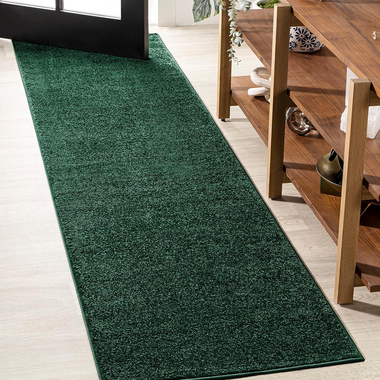 JONATHAN Y Haze Solid Low-Pile Brown Indoor Area Rug 8x10, Coastal, Bohemian, Minimalist, Classic, Easy-Cleaning for Living Room, Bedroom, Kitchen