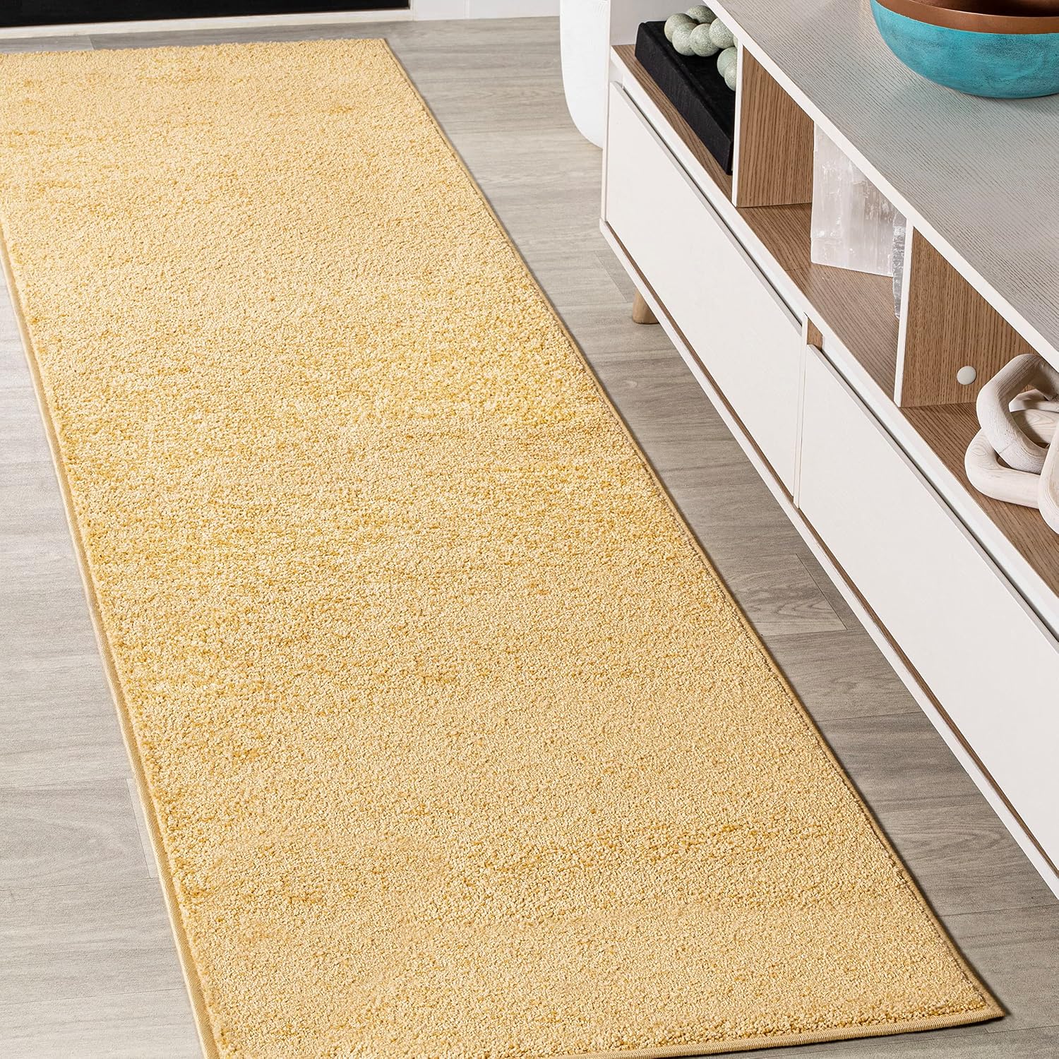 JONATHAN Y Haze Solid Low-Pile Brown Indoor Area Rug 8x10, Coastal, Bohemian, Minimalist, Classic, Easy-Cleaning for Living Room, Bedroom, Kitchen