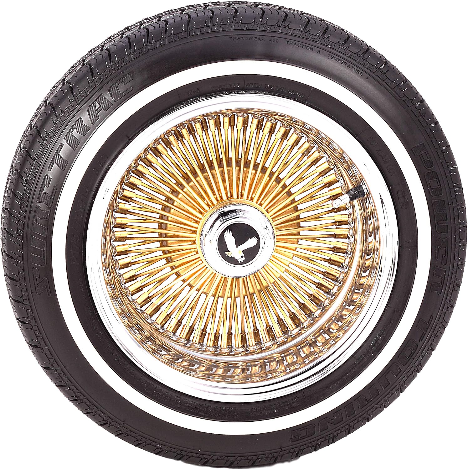 set of 4 new 155-80r13 suretrac touring skinny whitewall