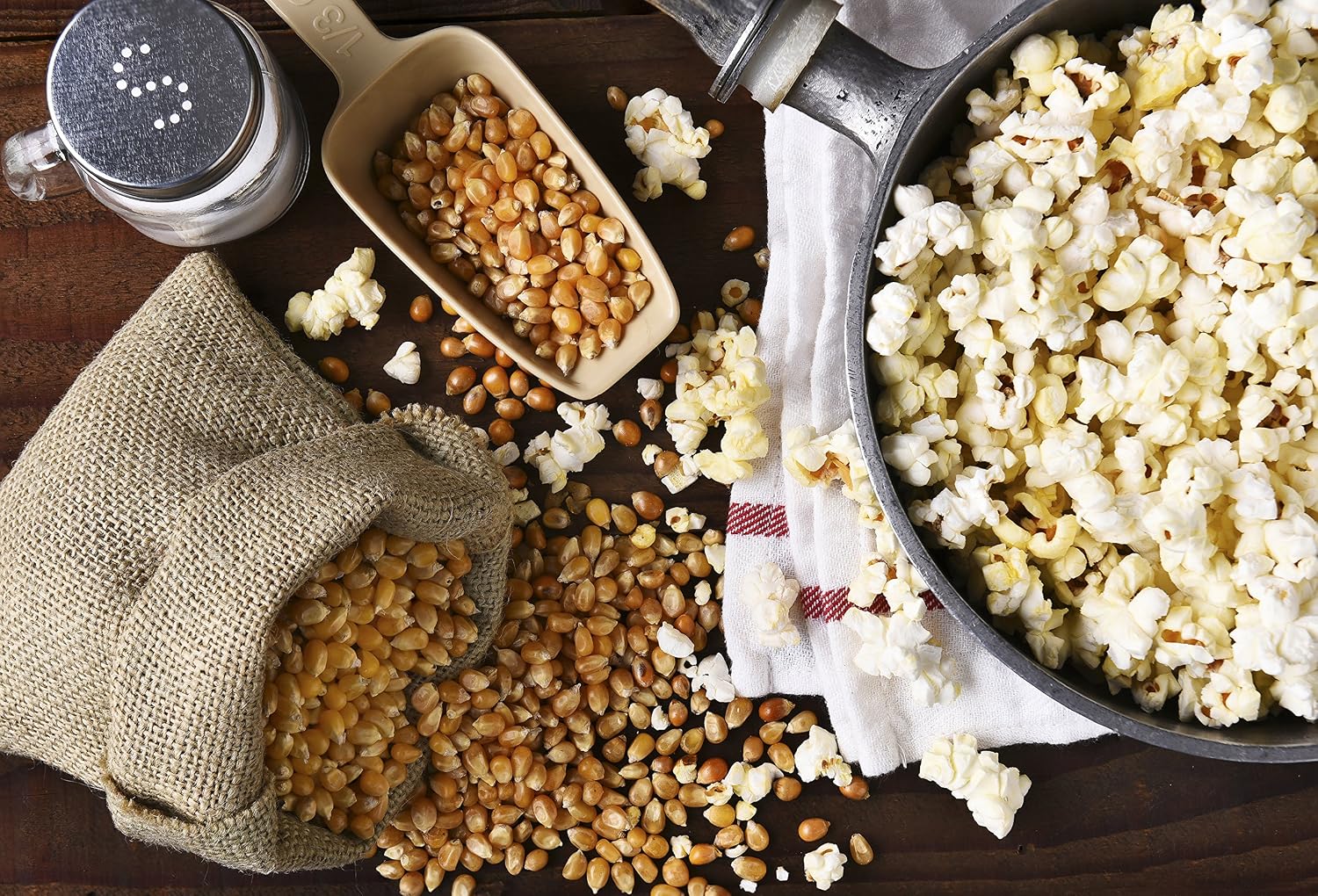 Amish Country Popcorn | Oil and Seasoning Variety Pack | Coconut Oil - 30 oz and Ballpark ButterSalt Popcorn Salt - 5.5 oz | Old Fashioned