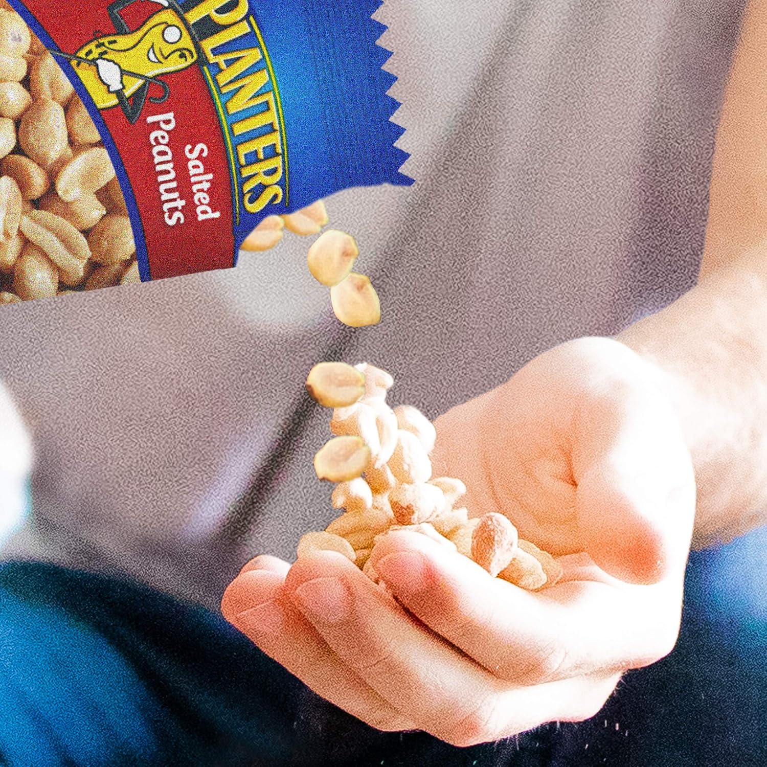 PLANTERS Salted Peanuts, Plant Based Protein Snacks, 1 Oz (48 Ct) | Roasted Salted Nuts Snack Packs. Kosher. Bag. Snacks for Adults. Individual Snacks
