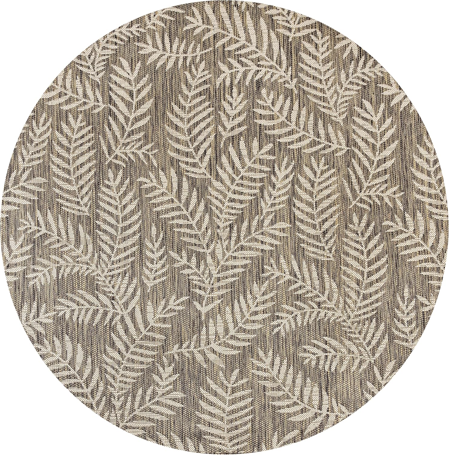 JONATHAN Y Palm Frond Indoor Outdoor Area Rug 3X5 Navy/Ivory, Nevis for Backyard, Patio, Porch, Easy-Cleaning, High Traffic, Pet-Friendly