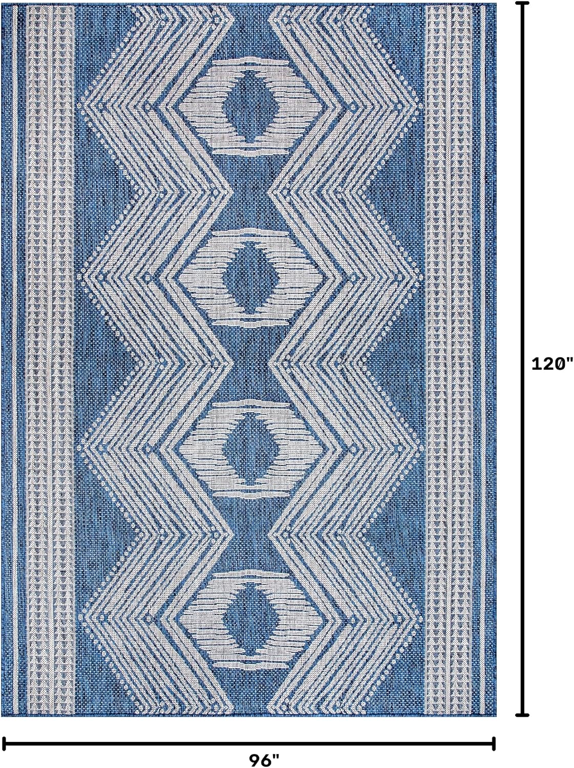 nuLOOM Ranya Light Brown Geometric Indoor/Outdoor Area Rug, 4' x 5'
