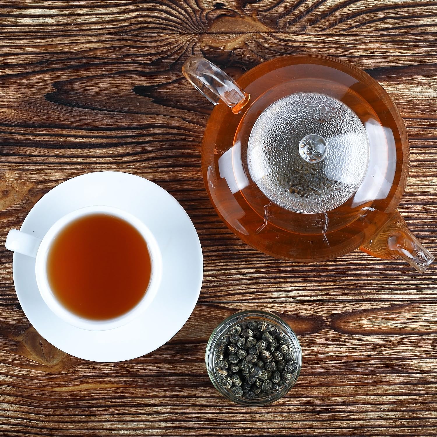 Tealyra - Imperial Jasmine Dragon Pearls - Loose Leaf Green Tea - Jasmine Green Tea with Pleasant Aroma and Tonic Effect - 113g (4-ounce)