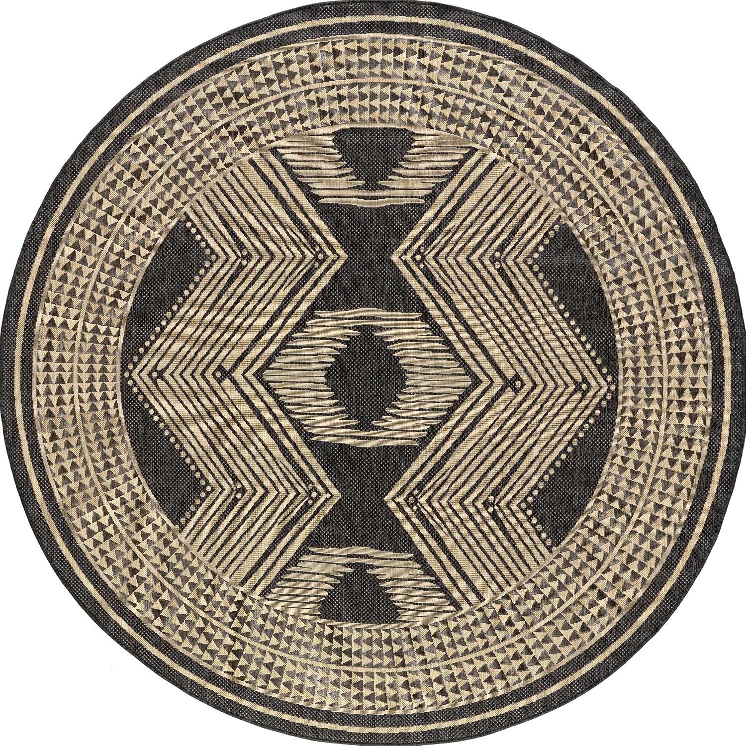 nuLOOM Ranya Light Brown Geometric Indoor/Outdoor Area Rug, 4' x 5'