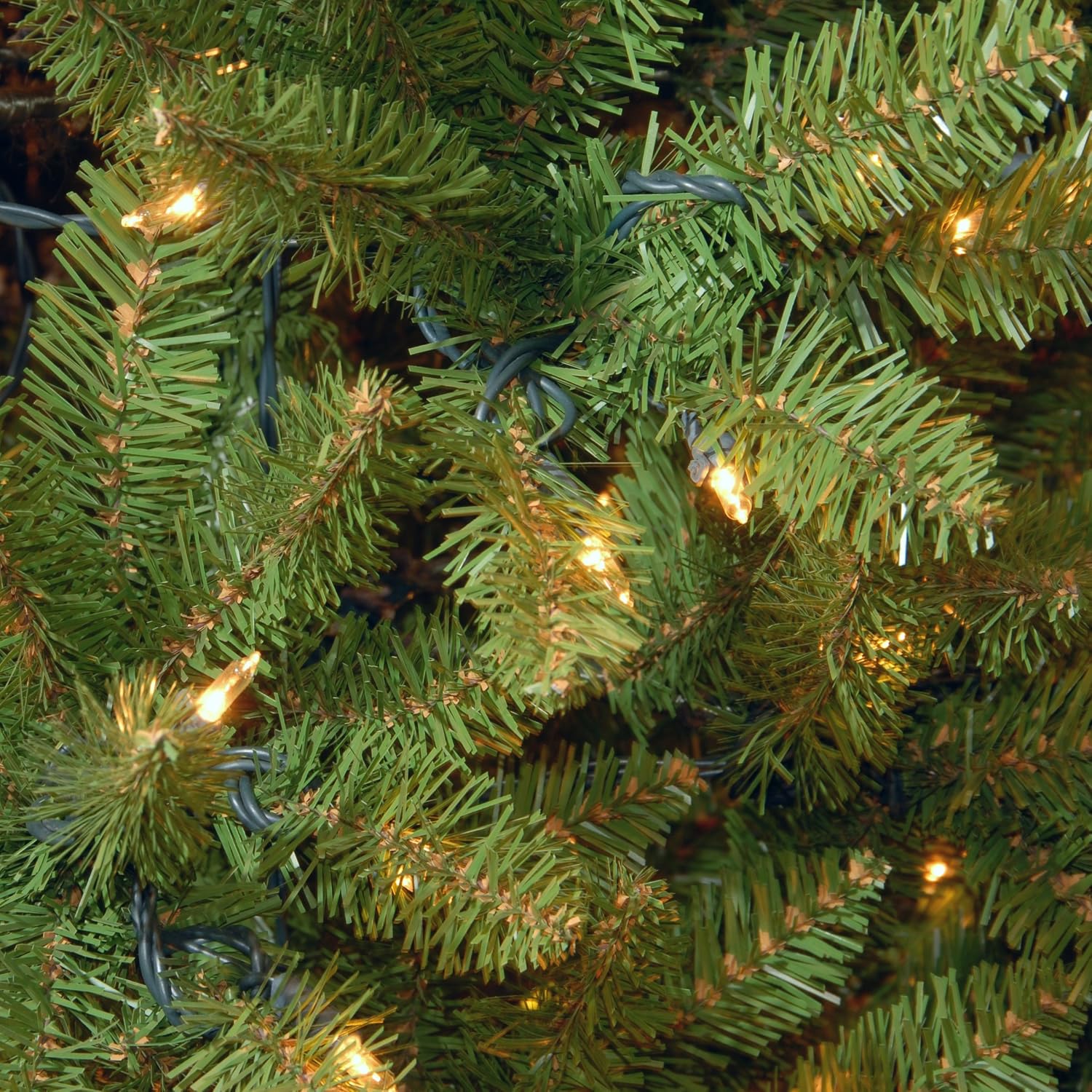 National Tree Company 7.5ft Pre-Lit Downswept Douglas Fir Christmas Tree | 750 Clear Lights, 1,867 Tips, Includes Stand, Artificial, Green