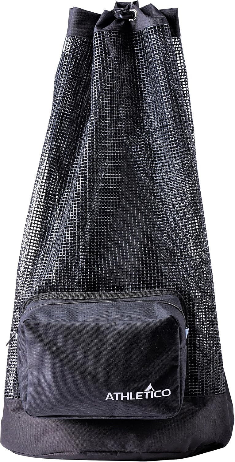 Athletico Scuba Diving Bag - XL Mesh Travel Backpack for Scuba Diving and Snorkeling Gear & Equipment - Dry Bag Holds Mask, Fins, Snorkel, and More