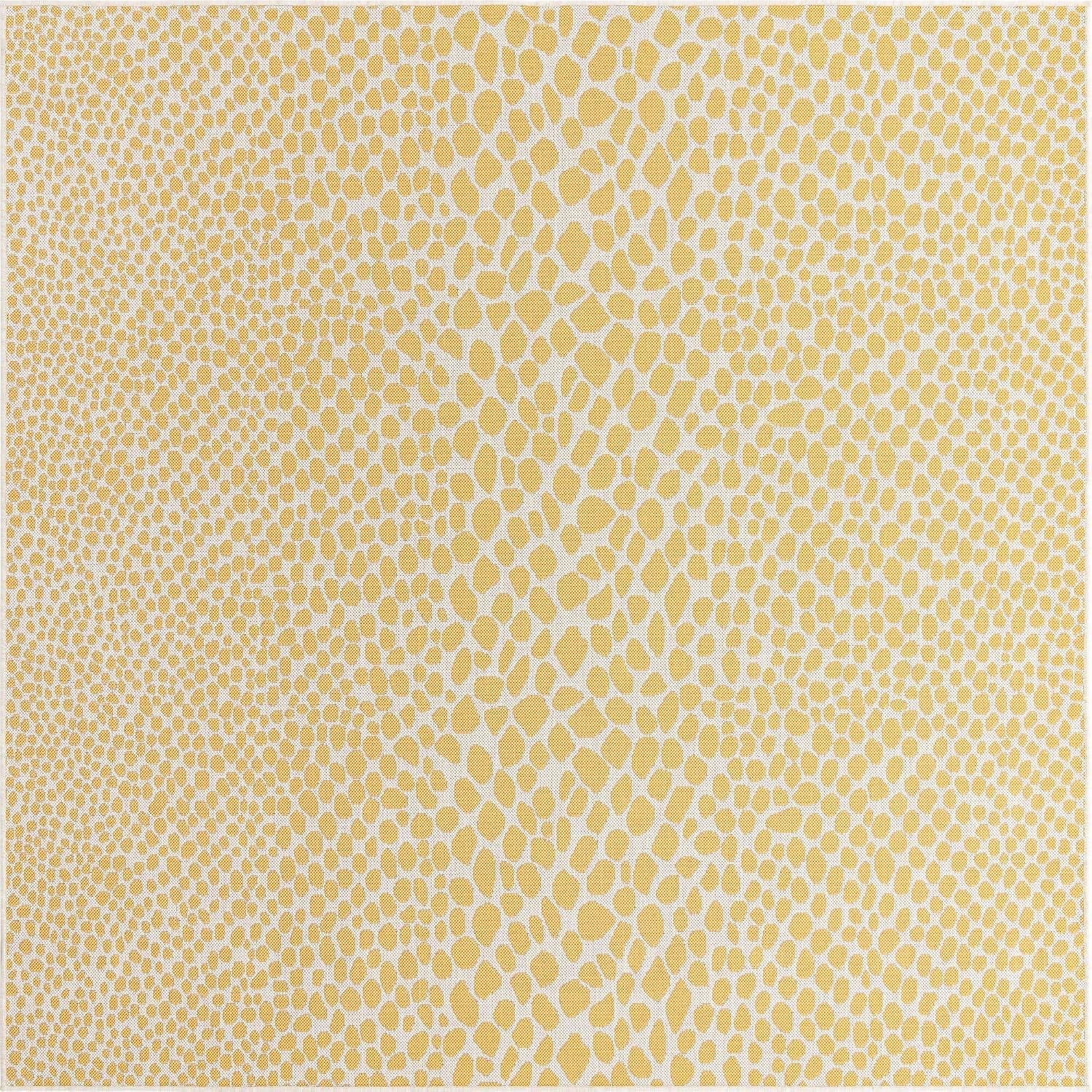 Unique Loom Outdoor Collection Area Rug - Cape Town (9' x 12' Rectangle, Blue/Ivory)