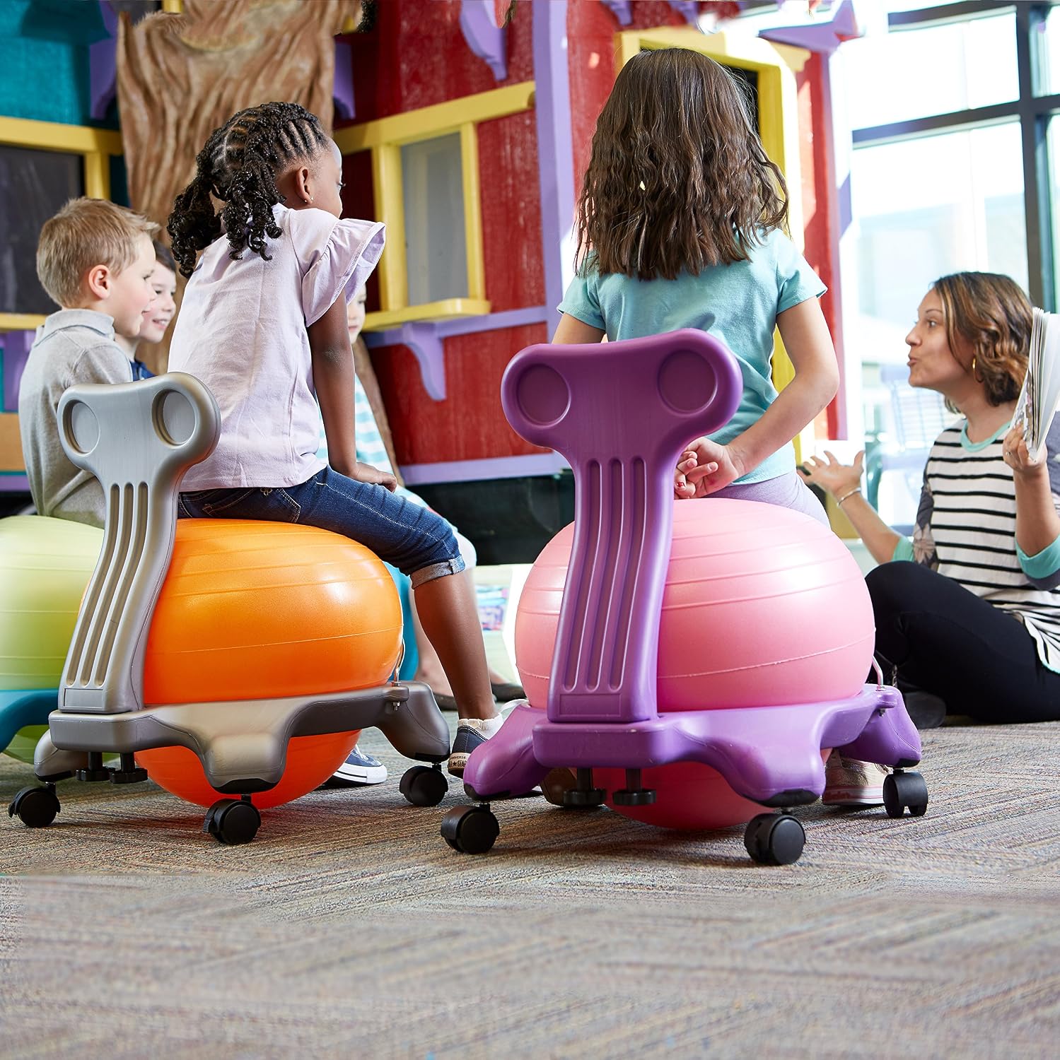 Gaiam Ultimate Balance Ball Chair, Swivel Base, Home & Office