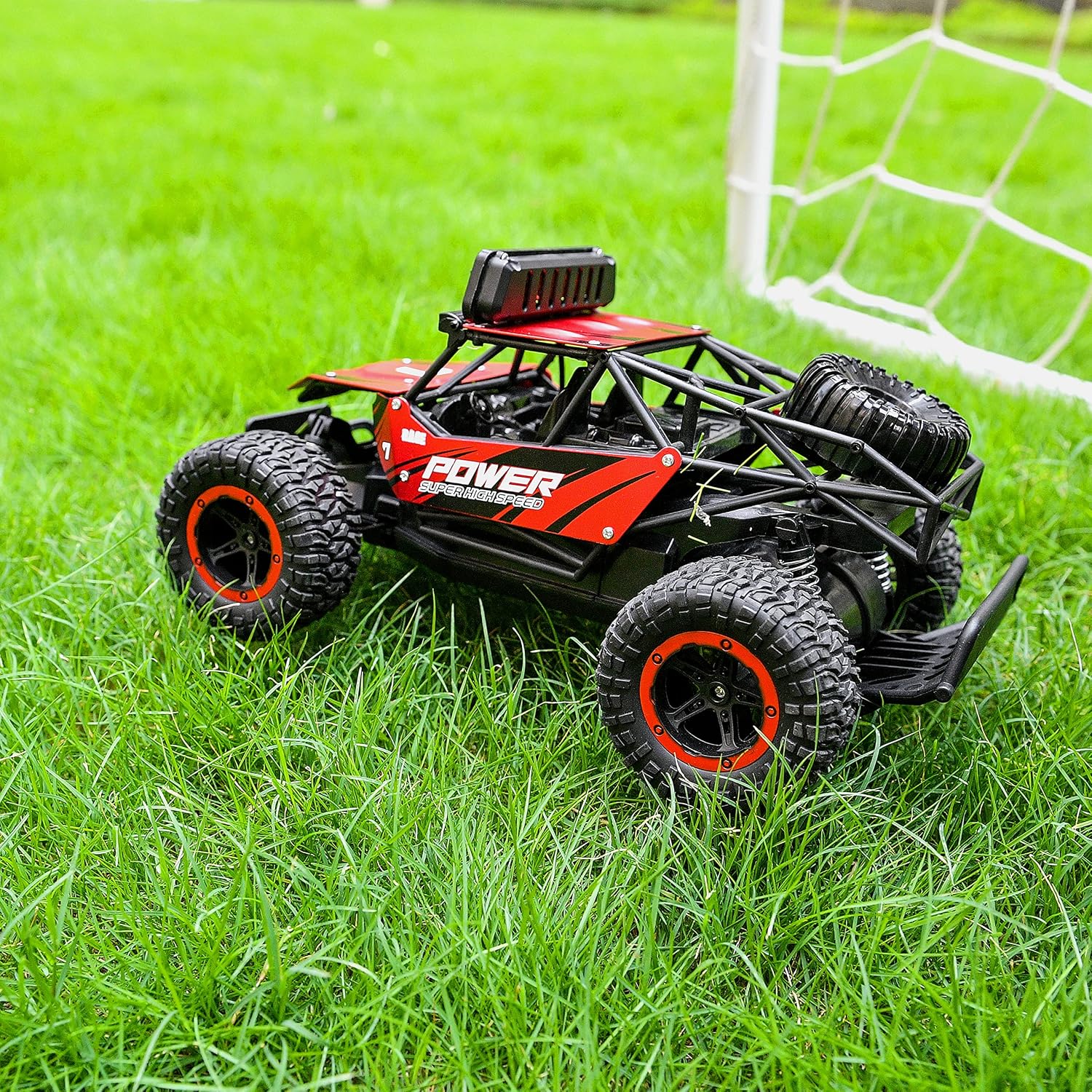 BEZGAR RC Cars for Boys - 1:14 Off Road RC Truck with LED Headlight | 2.4GHz steady wireless signal, shock-absorbing suspension, bright front lamp