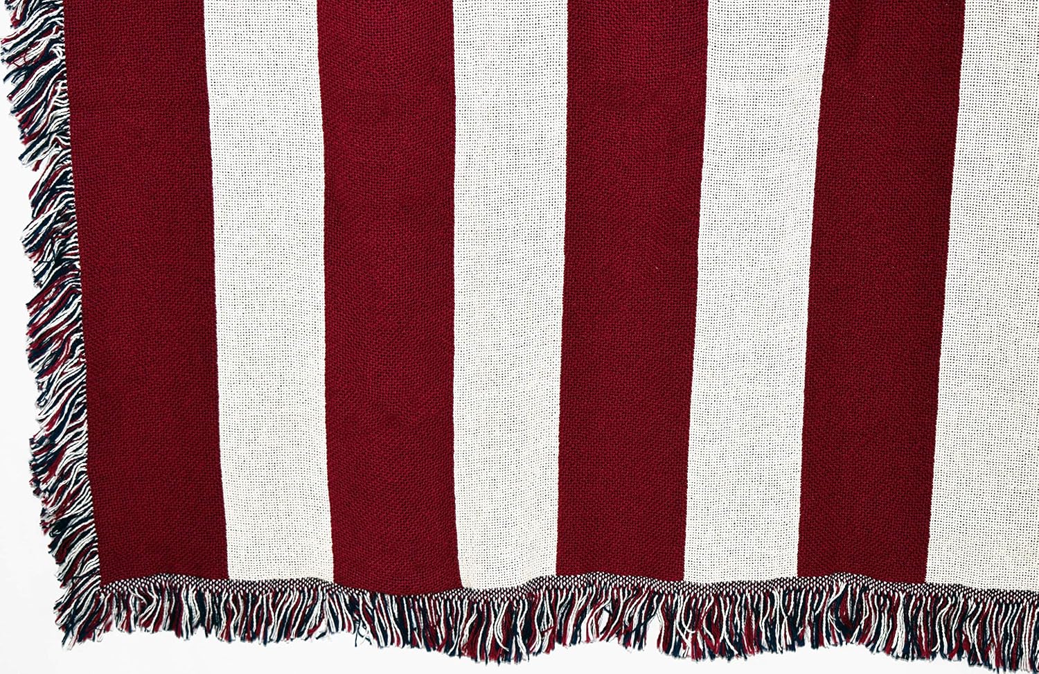 United States American Flag Blanket - Gift Soft Tapestry Throw Woven from Cotton - Made in The USA (69x48)