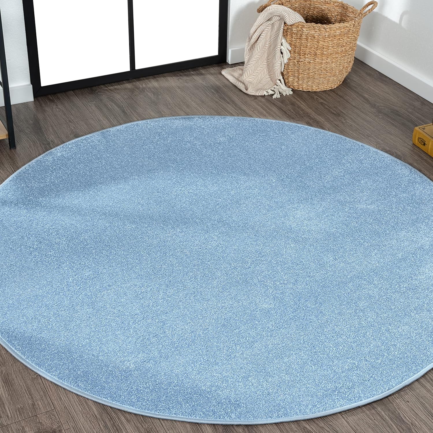 JONATHAN Y Haze Solid Low-Pile Brown Indoor Area Rug 8x10, Coastal, Bohemian, Minimalist, Classic, Easy-Cleaning for Living Room, Bedroom, Kitchen