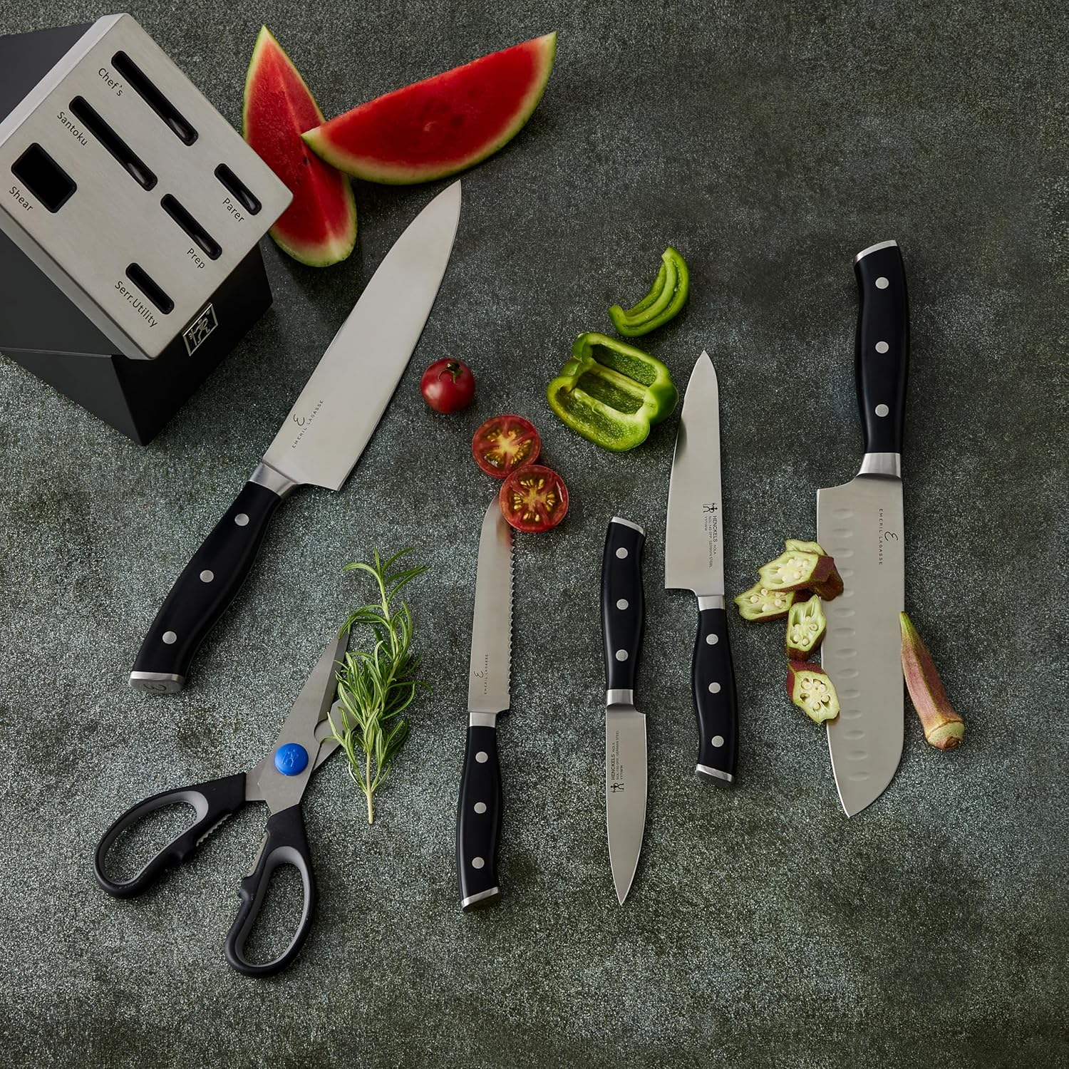 Henckels x Emeril, Nola Self Sharpening 7-Pc Knife Set