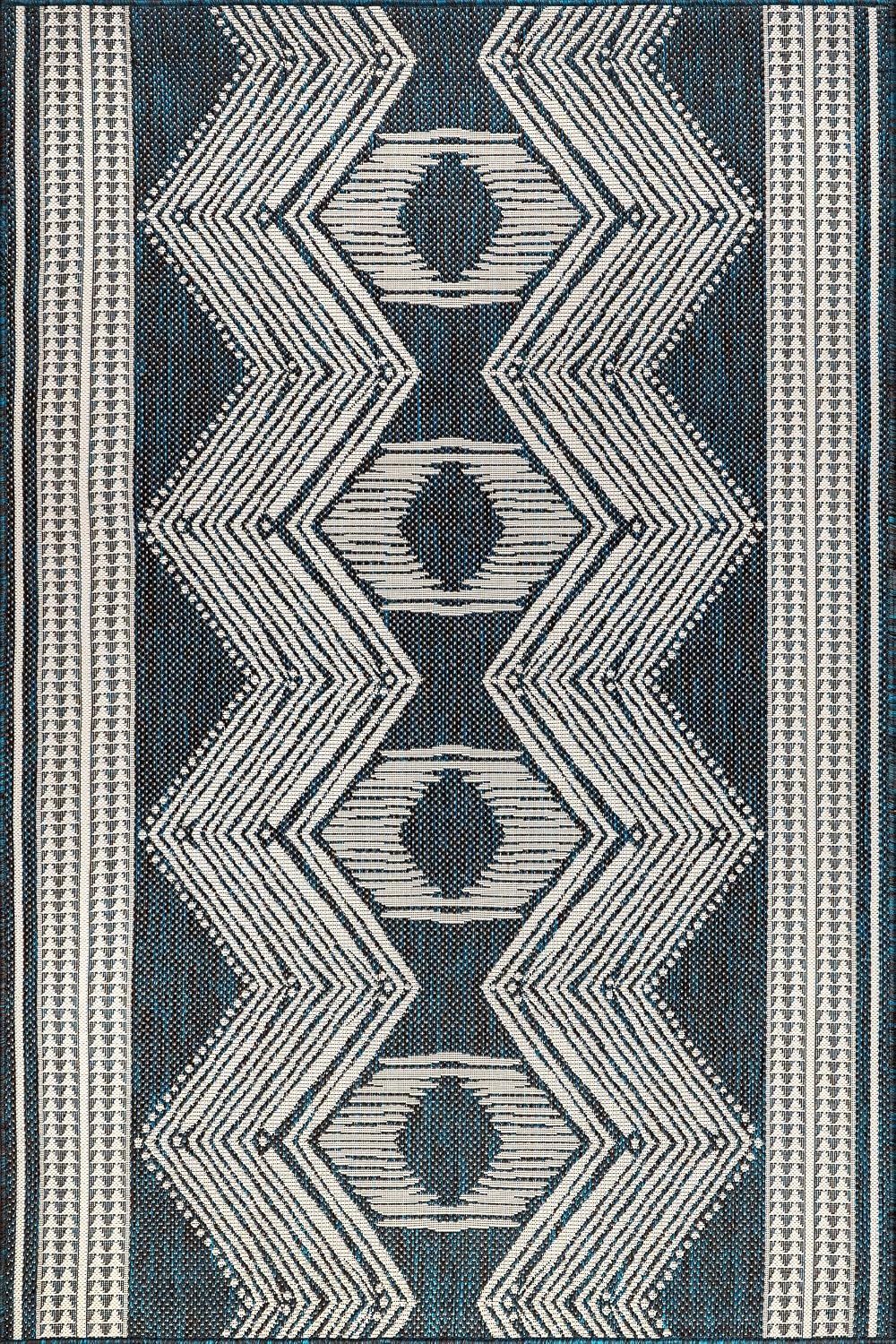 nuLOOM Ranya Light Brown Geometric Indoor/Outdoor Area Rug, 4' x 5'