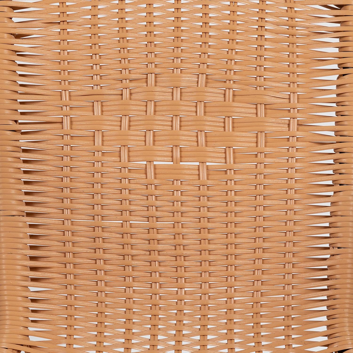 Flash Furniture Lila Modern Rattan Indoor/Outdoor Stackable Dining Chairs, Stacking Rattan Bistro Chairs for Patio or Restaurant, Set of 4, Brown | Commercial Grade, Indoor/Outdoor Use