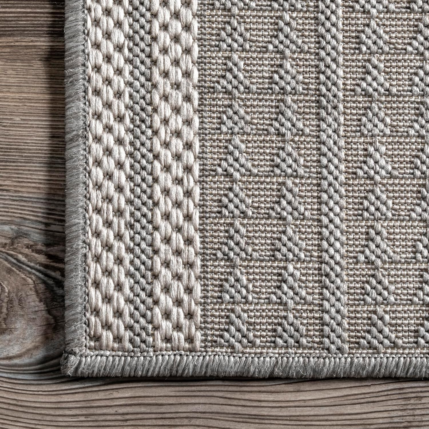 nuLOOM Ranya Light Brown Geometric Indoor/Outdoor Area Rug, 4' x 5'