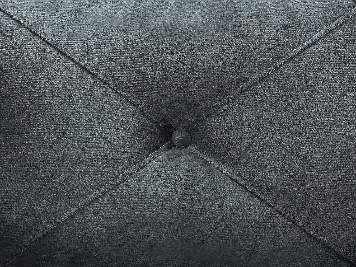 Studio Living Harrington 57.9" Loveseat, Transitional Modern, Pocket Coil Comfort, Easy Assembly, Microfiber Fabric, Dark Grey