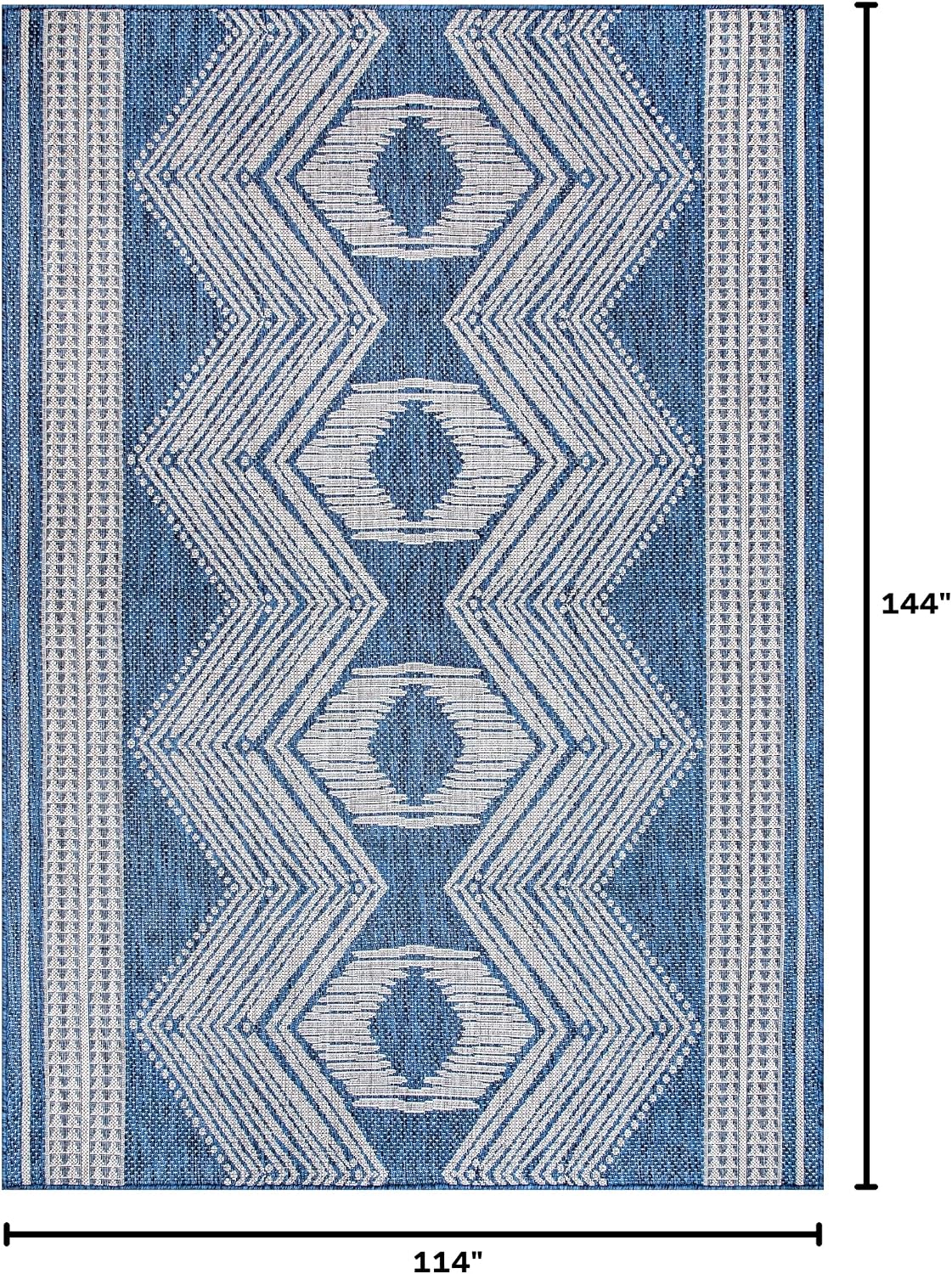 nuLOOM Ranya Light Brown Geometric Indoor/Outdoor Area Rug, 4' x 5'