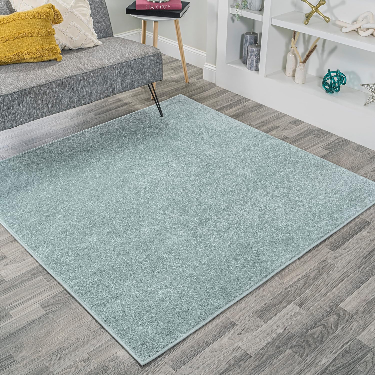 JONATHAN Y Haze Solid Low-Pile Brown Indoor Area Rug 8x10, Coastal, Bohemian, Minimalist, Classic, Easy-Cleaning for Living Room, Bedroom, Kitchen