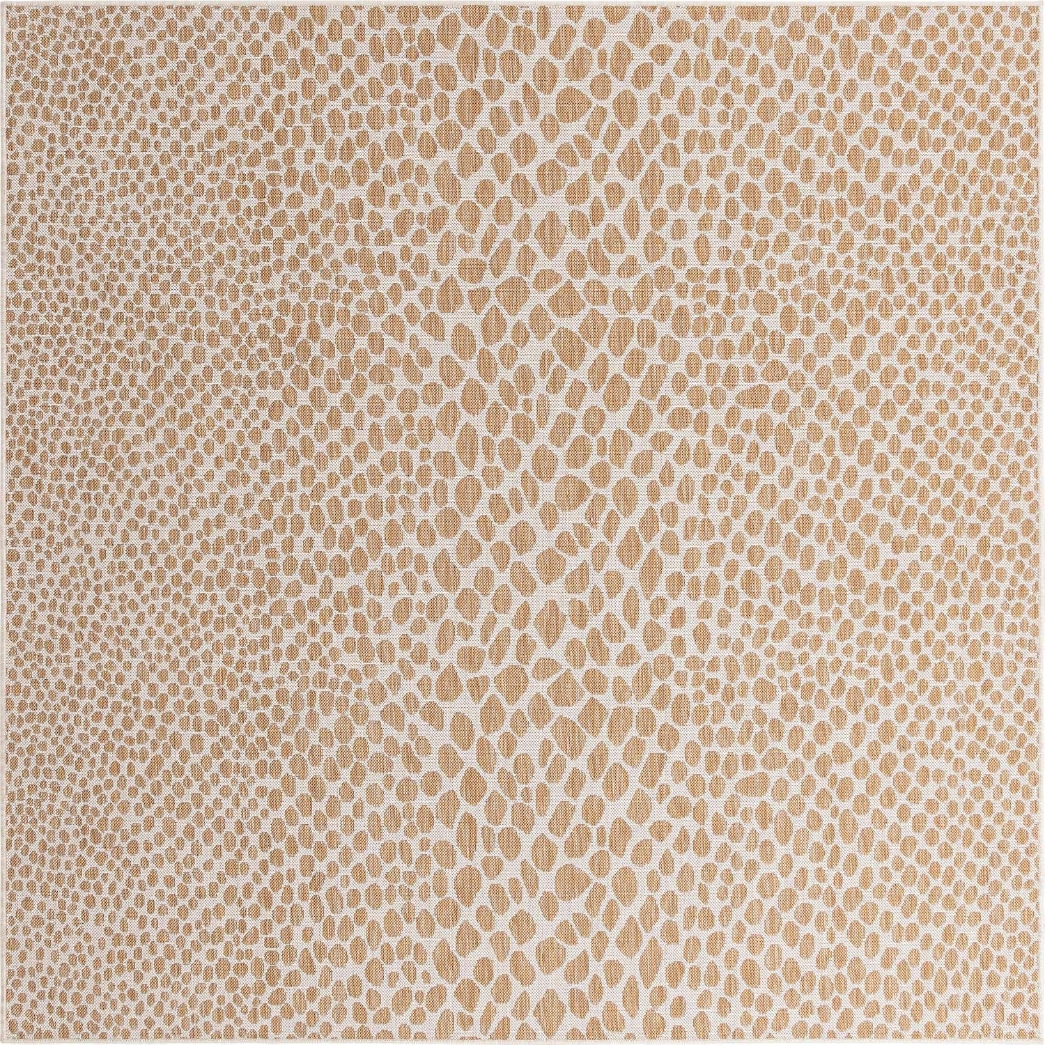 Unique Loom Outdoor Collection Area Rug - Cape Town (9' x 12' Rectangle, Blue/Ivory)